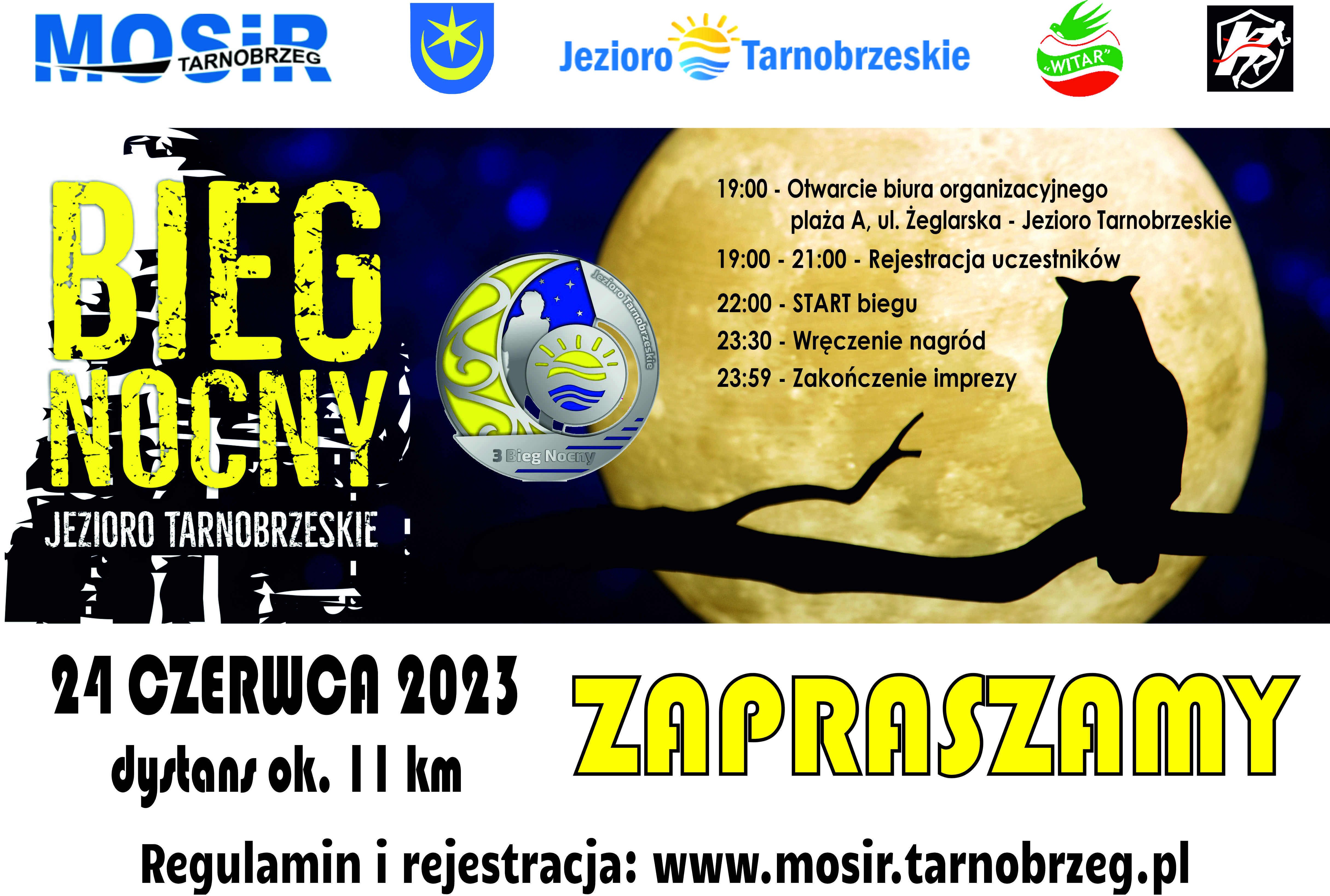 3 Bieg Nocny nad Jeziorem Tarnobrzeskim